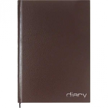 Ежедневник А5 140*210 мм, недатир. Attomex 320 стр, коричневый, тв. обл., бумвинил, тиснение фольгой арт.2034888