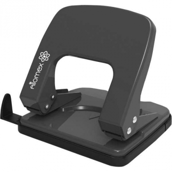 Дырокол (25 л) Attomex металлический с линейкой, в карт. кор., черный арт. 4020312 Дырокол (25 л) Attomex металлический с линейкой, в карт. кор., черный арт. 4020312