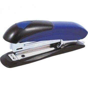 Степлер 10 (12л) Attomex пластиковый, с антистеплером, (гл.скр.55мм) сине-черный арт. 4142372