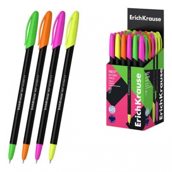 Ручка шариковая ErichKrause NEO Accent, 0.7мм, игольч. узел, одноразовая, синяя, корпус ассорти арт.55386 Ручка шариковая ErichKrause NEO Accent, 0.7мм, игольч. узел, одноразовая, синяя, корпус ассорти арт.55386