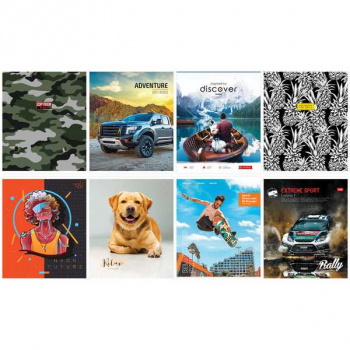 Тетрадь 96л в клетку ArtSpace Микс. For men арт.Т96к_45919