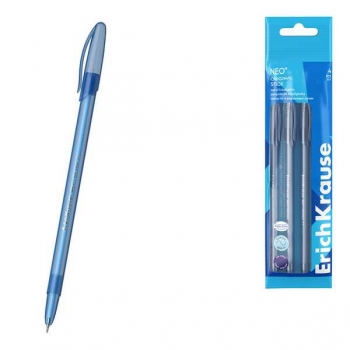 Ручки шариковые набор ErichKrause Neo Stick Original, 0.7мм, 4шт, синие арт.47634 Ручки шариковые набор ErichKrause Neo Stick Original, 0.7мм, 4шт, синие арт.47634