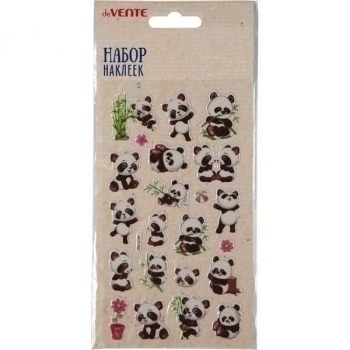 Наклейки deVENTE  16*9см Panda, блистер, арт. 8002131