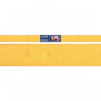 Бумага креповая (гофрированная) для творчества deVENTE, 32 гр/м2, 50*250см в рулоне ЖЕЛТАЯ арт.8040703