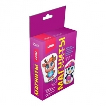 Набор для детского творчества - Магниты из гипса Полярные зверушки (малый набор) арт.Пз/Г-027