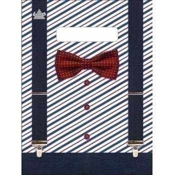 Мешок 25х19см ПВД 30мкм с вырубной неукрепленной ручкой, Костюмчик арт.н00228465