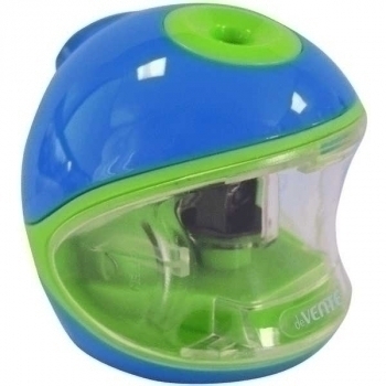 Точилка электрическая для карандашей deVENTE 8,4*8,4*10,9см (на батарейках), 1 отверстие, контейнер, арт.4071200