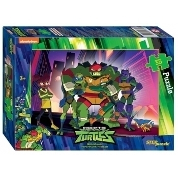Пазл  35 эл. Черепашки Ниндзя, 330х230, 3+ арт.91177