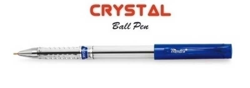 Ручка Montex шариковая Crystal с син. cтержнем, прозрачный пласт. корпус, с колпачком арт.Crystal Ручка Montex шариковая Crystal с син. cтержнем, прозрачный пласт. корпус, с колпачком арт.Crystal