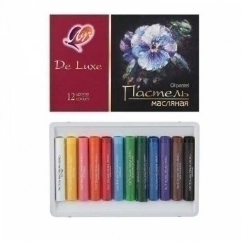 Пастель Люкс 12 цв. масляная, мелки круглой формы в бумажной обертке арт.30С 1936-08