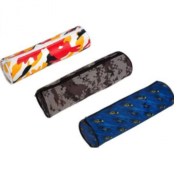 Пенал мягкий тубус 210х70х70 Attomex Camouflage иск. кожа с рис., 3 дизайна ассорти арт.7021308