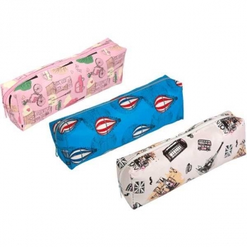 Пенал мягкий прямоугольный 200х70х35 Attomex On a trip, искусственная кожа с рисунком, ассорти арт.7020300