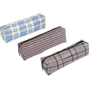 Пенал мягкий прямоугольный 200х70х35 Attomex Squares, искусственная кожа с рисунком, ассорти арт.7020306