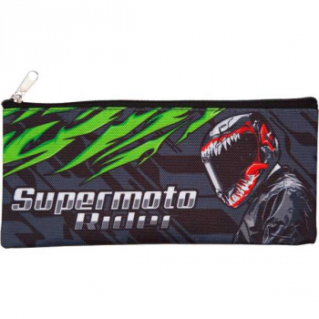 Пенал мягкий плоский 210х90х10мм Attomex Super Moto, текстиль, арт.7024327