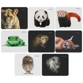 Коврик д/мыши Defender Wild Animals 220*180*2мм, резина и джерси, ассорти 8 видов арт.50803 Коврик д/мыши Defender Wild Animals 220*180*2мм, резина и джерси, ассорти 8 видов арт.50803