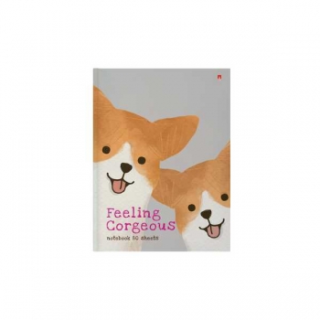 Блокнот А6 80л. престиж Псы милашки, клетка, тв. обл., глянц. ламинация арт.3-80-005/42