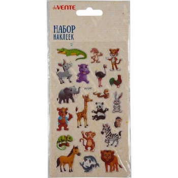 Наклейки deVENTE  16*9см В мире животных, блистер, арт. 8002134