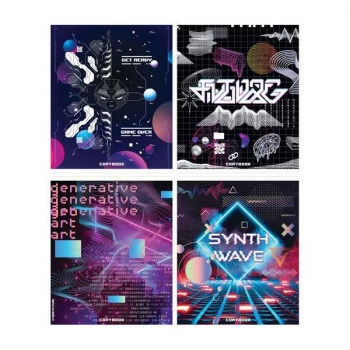 Тетрадь 96л в клетку ArtSpace Стиль. Cyber арт.Т96к_45905