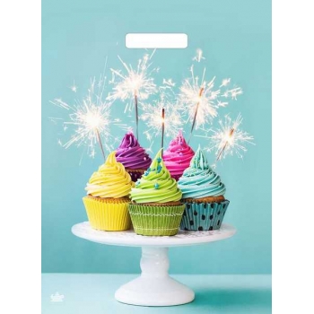 Мешок 45х34см ПНД 33мкм с вырубной ручкой, Кексики арт.н00228276