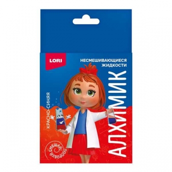 Набор для детского творчества - Химические опыты. Несмешивающиеся жидкости Красно-синяя арт.Оп-110