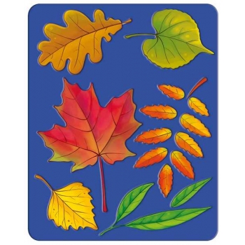 Трафарет ЛУЧ Листья деревьев в пакете с европодвесом арт.10С 527-08