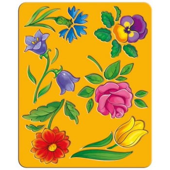 Трафарет ЛУЧ Цветы в пакете с европодвесом арт.25С 1575-08