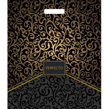 Мешок 48х42см ПВД 90мкм с вырубной ручкой, Перфекто Монограм арт.н00244241