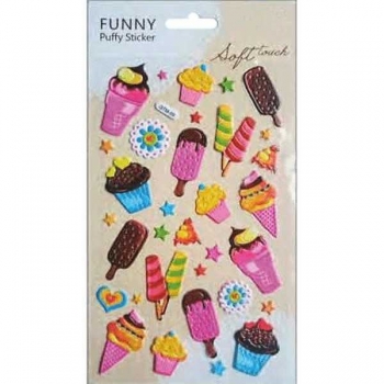 Наклейки deVENTE  12*20 см Ice cream forever, обьемные  арт.8002117 Наклейки deVENTE  12*20 см Ice cream forever, обьемные  арт.8002117