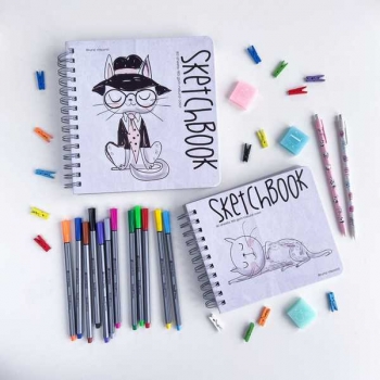 Ручки капиллярные набор Bruno Visconti SKETCHART FINELINERS, 0.4мм, 24 цветов, ПВХ карман с е/п арт.36-0013