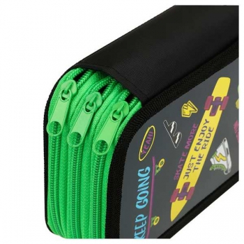 Пенал л/т 3-отдел. средний 190*110, Skater, ламинация арт.ПК3_49716