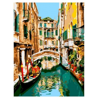 Набор для рисования по номерам, картина 28х38 см Канал в Венеции (основа на карт, краски, кисть) арт.Кпн-040 Набор для рисования по номерам, картина 28х38 см Канал в Венеции (основа на карт, краски, кисть) арт.Кпн-040
