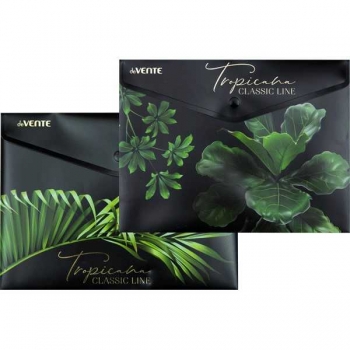 Папка-конверт А5 (240х180мм) на кнопке deVENTE Tropicana, 180 мкм, непрозрачная с рис., тиснение фольгой арт. 3071229
