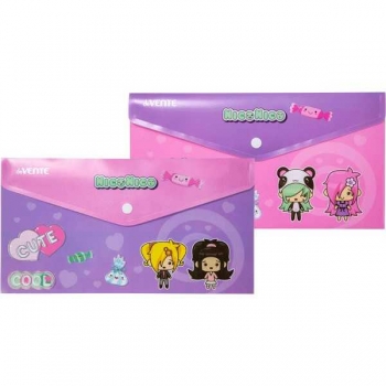 Папка-конверт Travel (260x140мм) на кнопке deVENTE NicoNico:-), 180 мкм, непрозр. с рис., 2 дизайна ас-ти арт.3071238 Папка-конверт Travel (260x140мм) на кнопке deVENTE NicoNico:-), 180 мкм, непрозр. с рис., 2 дизайна ас-ти арт.3071238