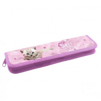 Пенал для кистей 270*70 арт.ПКК 10-5 Котенок на розовом