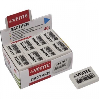 Ластик deVENTE Box 27*18*10мм, белый, синтетический каучук арт. 4070908 Ластик deVENTE Box 27*18*10мм, белый, синтетический каучук арт. 4070908