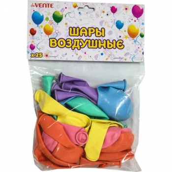 Шары воздушные deVENTE 25 см Macaroon набор 25 шт в пакете арт. 9061119 Шары воздушные deVENTE 25 см Macaroon набор 25 шт в пакете арт. 9061119