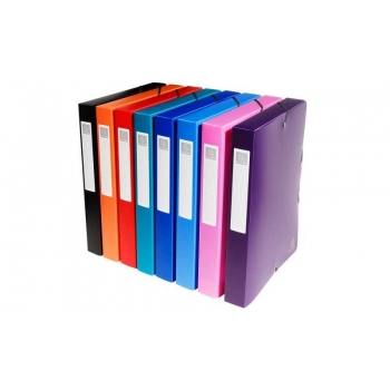 Папка на резинках 40 мм. Exacompta пласт., ассорти арт.5970E