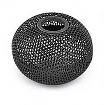 Подставка для скрепок магнитная FORPUS 75*55мм, круглая, метал., сетка, черная (стальной мэш) арт.FO30564