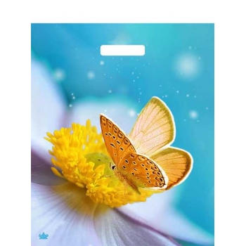 Мешок 45х38см ПВД 60мкм глянцевый с вырубной ручкой, Мгновения арт.н00255514