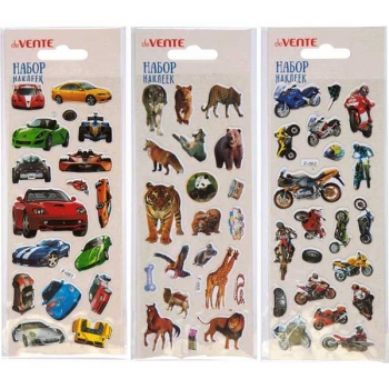 Наклейки объемные deVENTE   7*17см Set 1, многоразовые, блистер арт. 8004195