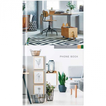 Телефонная книга А5 126*216 мм, 80л. Офис. Own style, выборочный уф-лак, с высечкой арт.Тк80т_39168