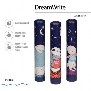 Ручка шариковая Bruno Visconti DreamWrite. Волшебная ночь в карт. тубе, 0,7мм, синяя, 3 вида арт.20-0264/11