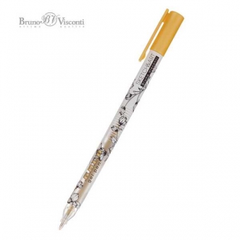 Ручка гелевая Bruno Visconti SketchArt  UniWrite.GOLD, 0,8мм, клип, золотая арт.20-0312/02