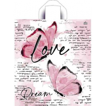 Мешок 42х38см ПНД 37мкм с петлевой ручкой, Love Dream арт.н00255291