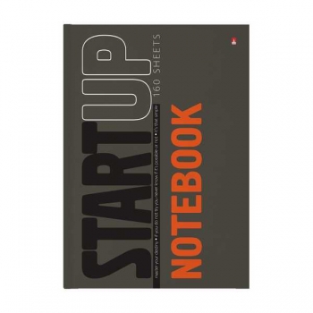 Блокнот А4 160л престиж START UP, клетка, тв. обл., глянц. ламинация арт.3-160-490/12 Блокнот А4 160л престиж START UP, клетка, тв. обл., глянц. ламинация арт.3-160-490/12