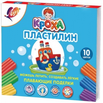 Пластилин Кроха 10 цветов, плавающий, со ст. арт.29C 1768-08