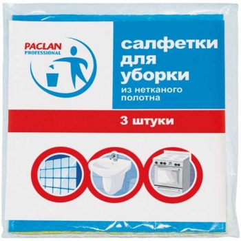 Салфетка OfficeClean вискозная, 300*380мм (3шт.), ассорти арт.252717/ГР