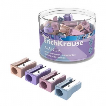 Точилка пластиковая ErichKrause на одно отверстие EasySharp Manga, ассорти арт.61257