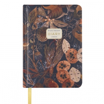 Ежедневник А6+ 110*155 мм, недатир. Bruno Visconti  FLORA.Луговые травы 240 стр, тв.обл, золотой срез арт.3-745/10