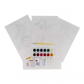 Набор для детского творчества - Скетчинг акварелью  Истории юных ниндзя Команда юных ниндзя арт.Рна-001